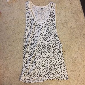 Black and white patterned Topman shirt